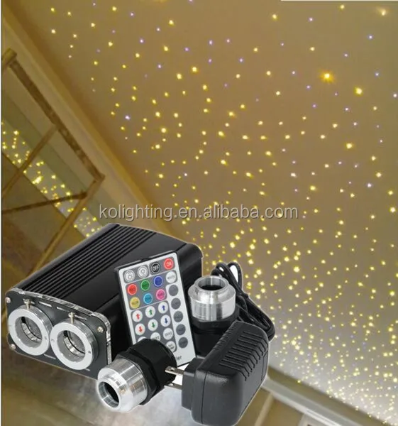 
RGBW 7 Colors Changing Dual Port Plastic Fiber Optic Projectors 
