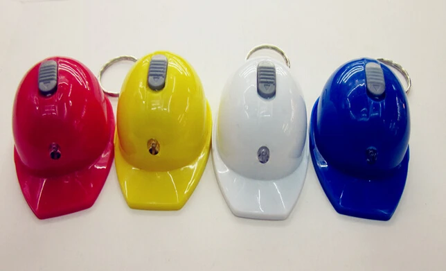 Custom Cheap Promotional Safety helmet key chain