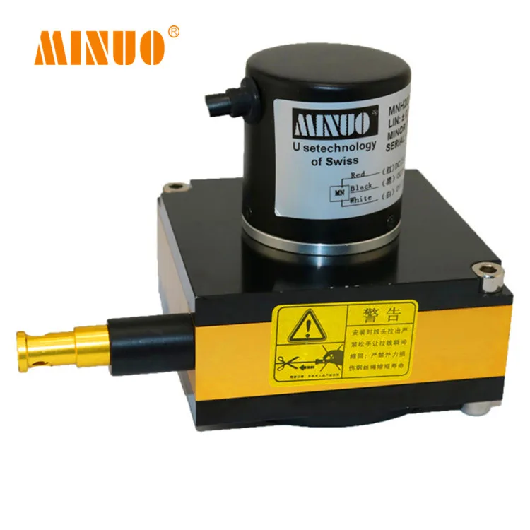 MINUO MNH-40 pull rope (pull wire) displacement sensor linear potentiometer 10k  wire displacement sensor