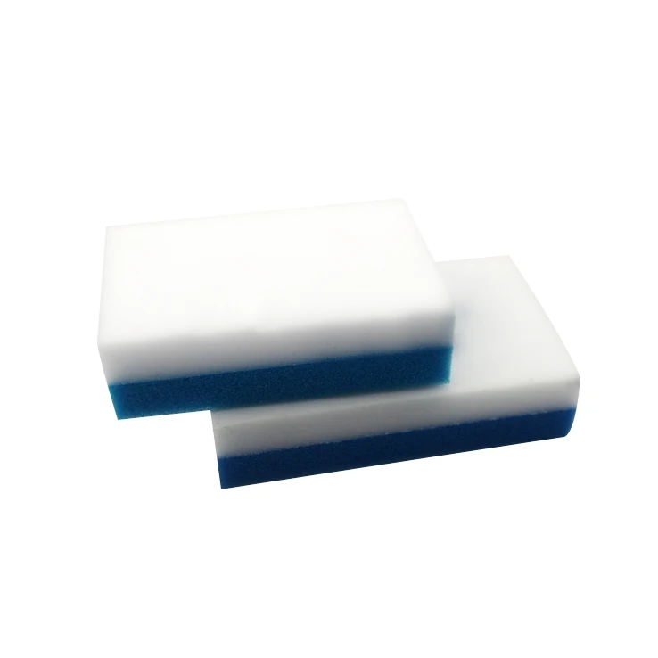 Melamine Nano Magic Cleaning Sponge Eraser for Furniture Kitchen Cleaning White and Blue Opp Bag,box Rectangle 65*53*63