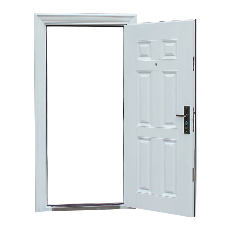 Modern single interior  bulletproof steel door plain white bedroom door for sale high quality