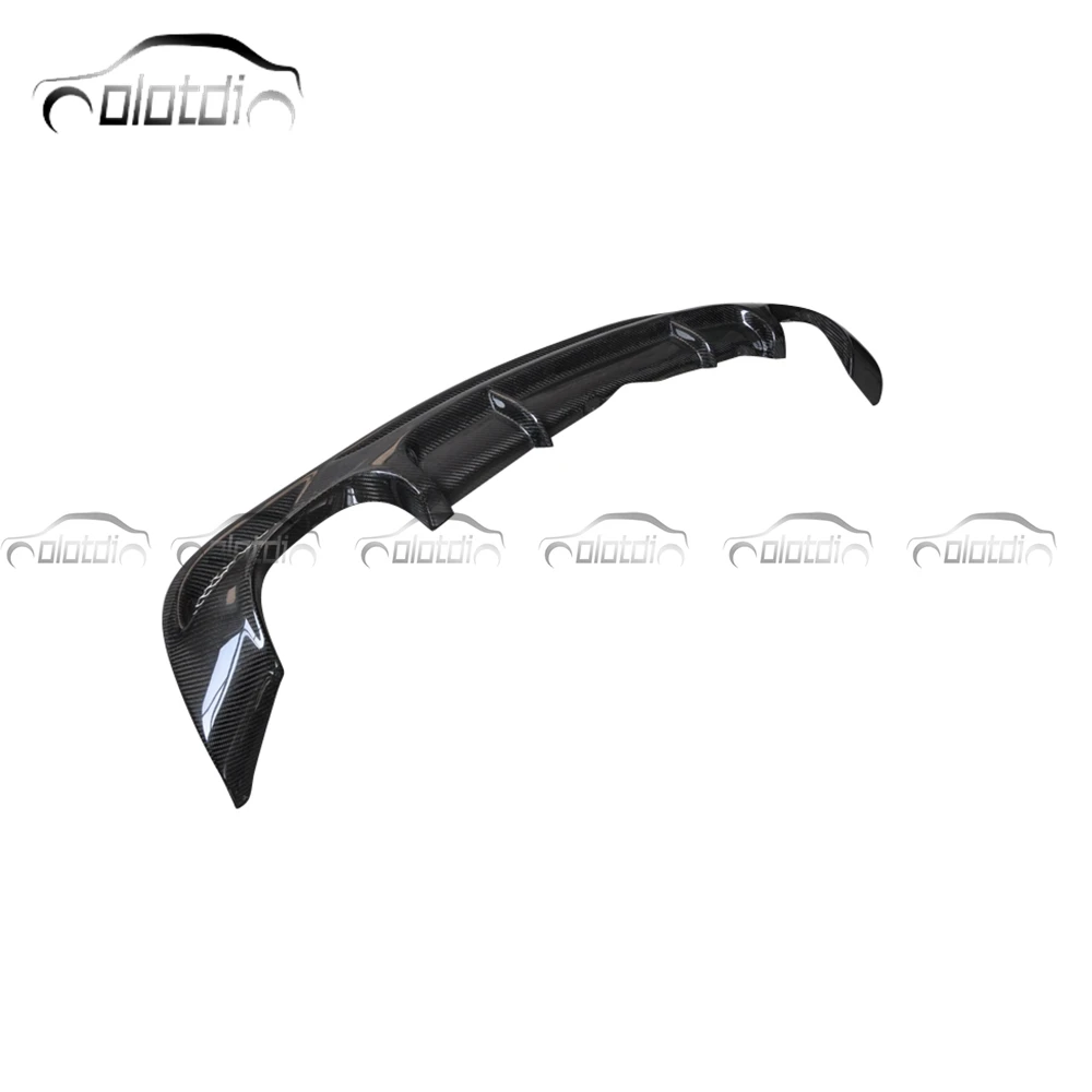 Carbon Fiber Rear Bumper Fins Spoiler Wing Lip Splitter Diffuser for Mercedes Benz W204 C63 2009+