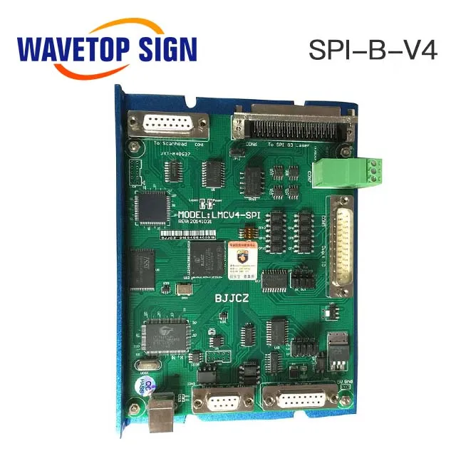 WaveTopSign JCZ Laser Control Card SPI-B-V4 or SPI-D-V4 + Software EZCAD V2 for SPI Laser Module G3/G4 Laser