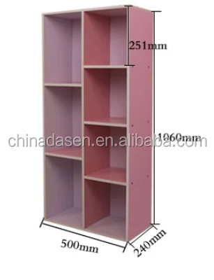high quality popular modular modern melamine small  bookcase