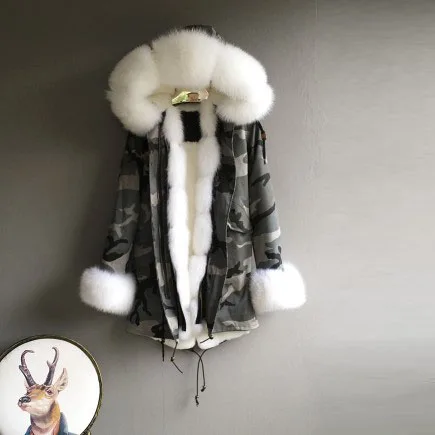 Hot New Products parka real fur of High Quality