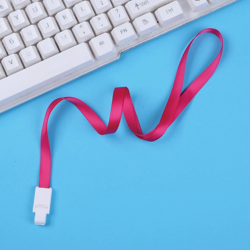 
Hot sale cheap colorful polyester ID badge neck lanyard 