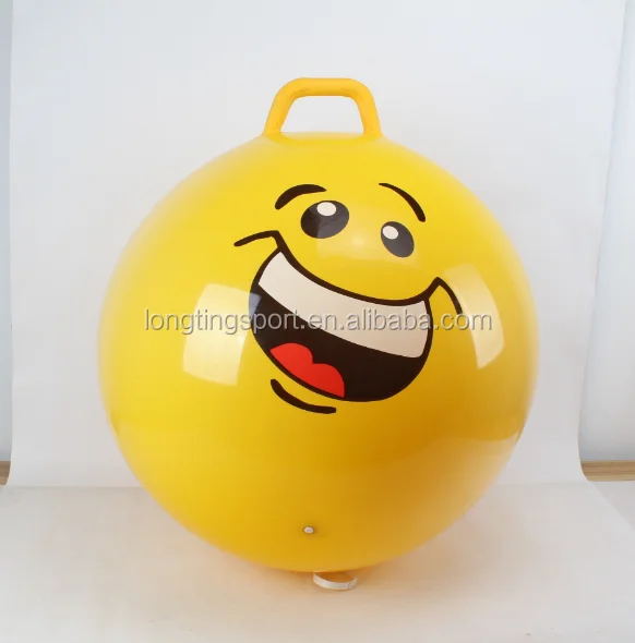 Hot selling Colorful Play high quality kids tennis/space hopper ball and jumping ball with handle