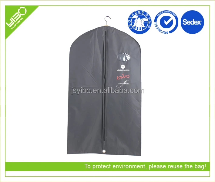 New design customized suit cover  cheap garment bag suit cover eco friendly garment bag