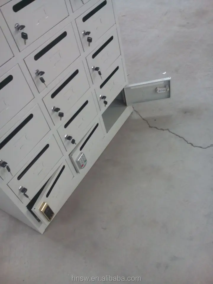 Steel Apartment Downstair Used Newspaper Storage Cabinet Metal Letter Mailbox Parcel Mail Box