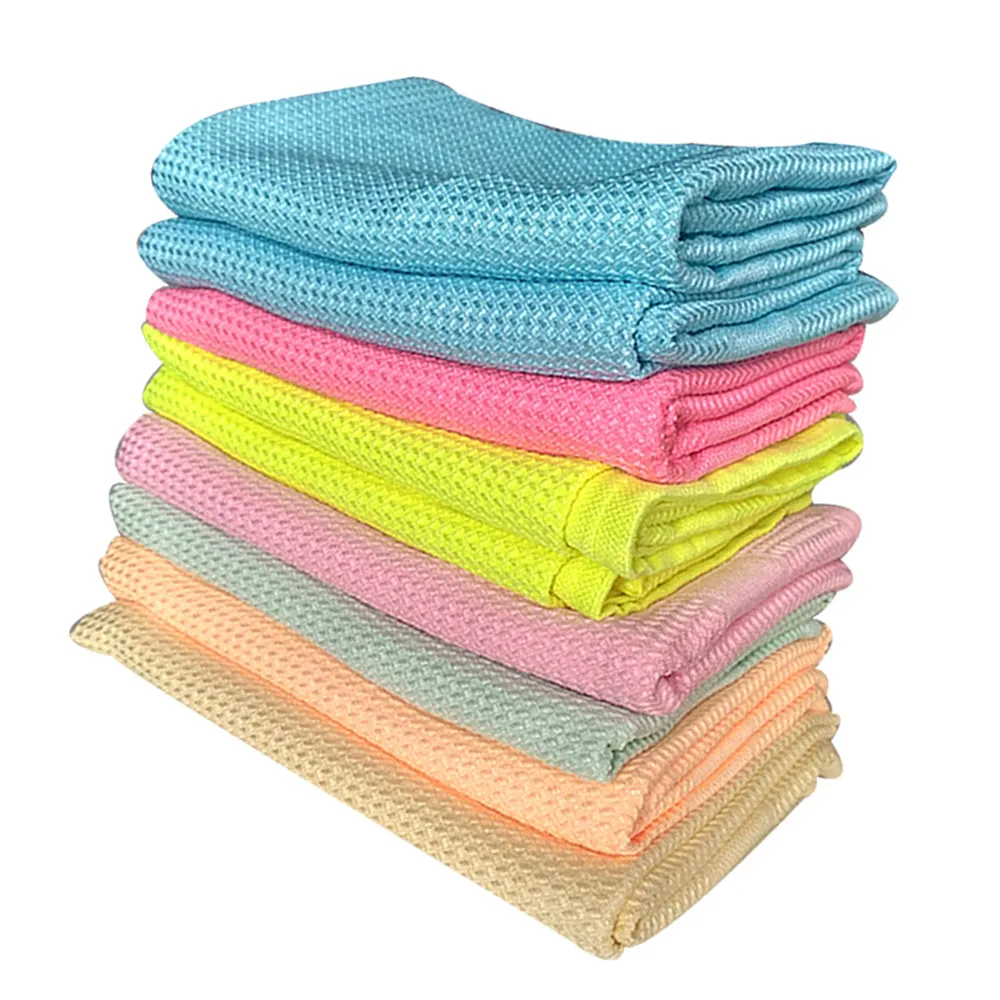 cheap price house use 80 polyester 20 polyamide printed microfiber kitchen cleaning towel
