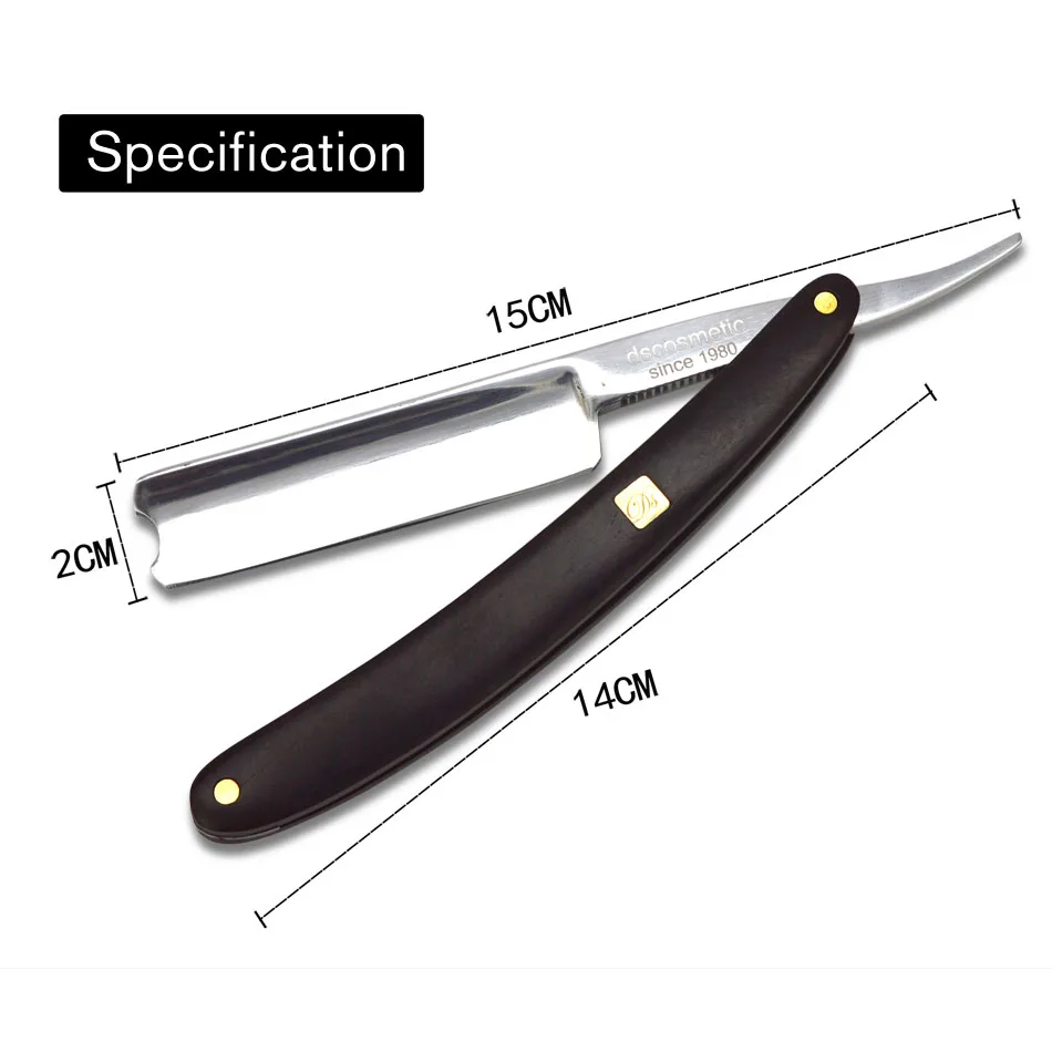 men black sandalwood wood handle straight shaving razor shaving knife Shaving barber shaver razor stainless steel straight edge