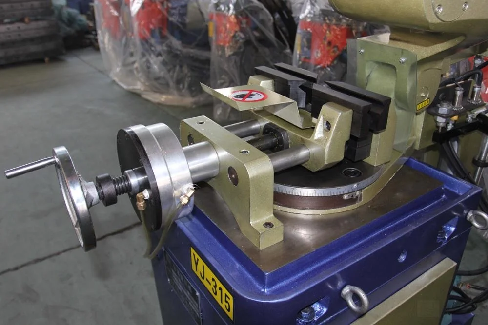 YJ-315Q Metal hydraulic square alloy steel cold saw blade pneumatic pipe cutting machine