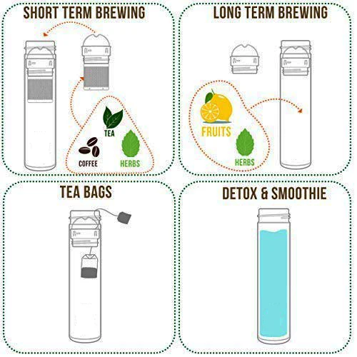 Wholesale Vacuum BPA Free Natural Bamboo Tumbler Water Bottle Tea Infuser