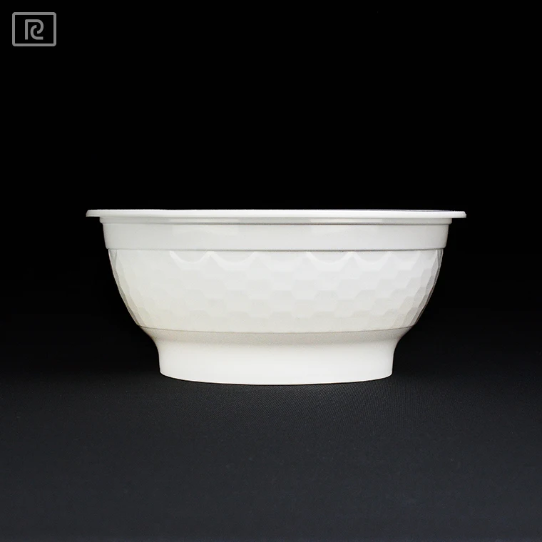 D1100 PP 36oz 1100ml Clear Plastic Disposable Deli Bowl for Serving Noodles and Food