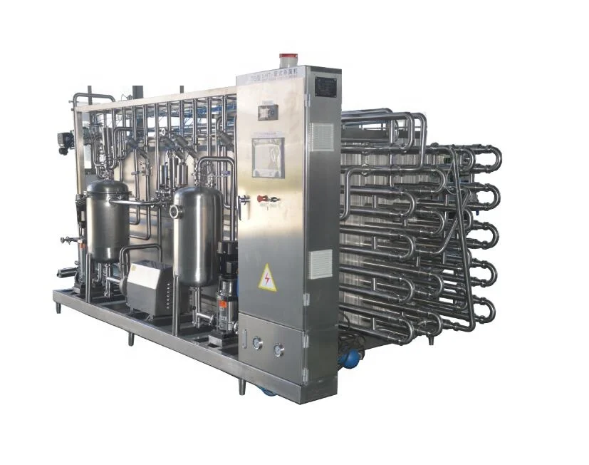 Industrial use 1000L/H tube type yoghurt pasteurizer machine