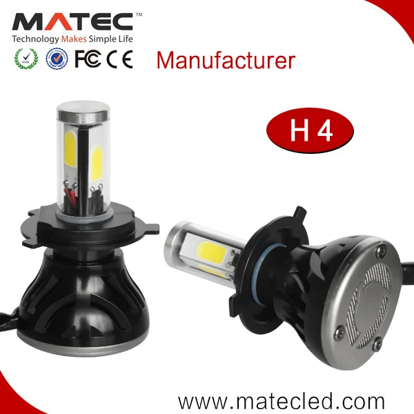 good led car headlight lamp h4 low-high LED head light h4 LED car lamps with increased luminous flux