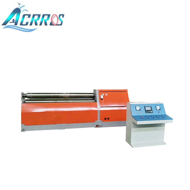 3 roller universal hydraulic cylinder driven 40mm thick three roller plate rolling machine