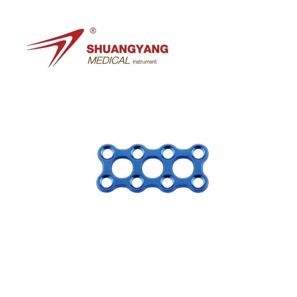 maxillofacial orthopedic mirco plate titanium rectangle plate of trauma instrument