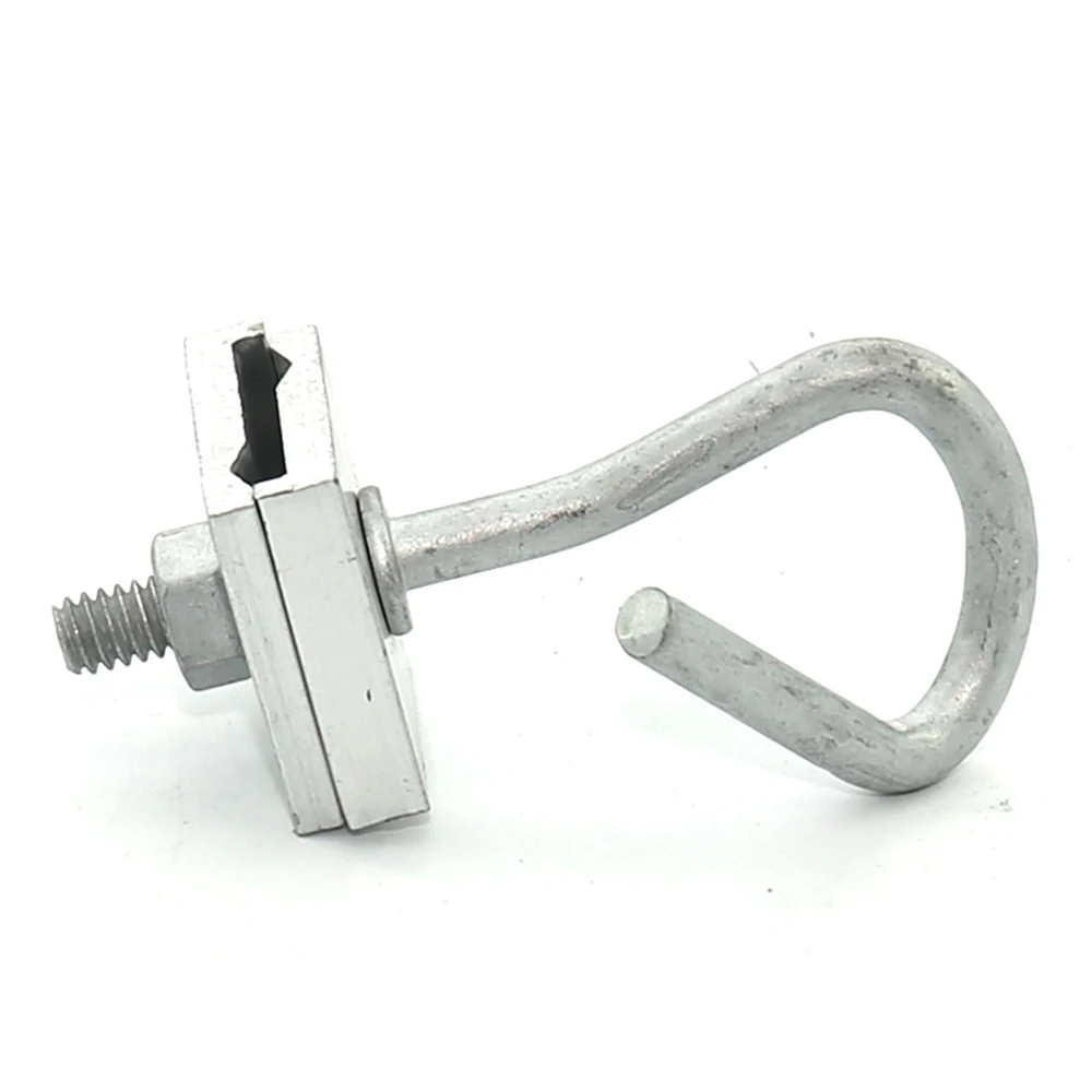 Wholesale Drop Wire Aluminium Q type hook Span Clamp for Power and Fiber Optic ADSS Cable Clamp