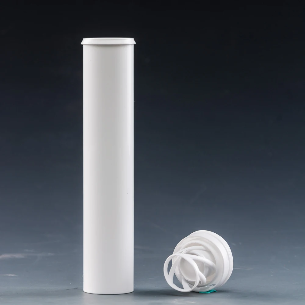 Empty 27mm inner diameter 133 mm length vitamin supplement tablet tube for packing 15 tablets effervescent tablets