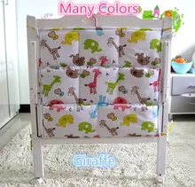 Promotion Kitty Mickey 62 52cm Thick and Smooth Toddler Bed Hanging Pockets Fabrics Kids Diaper Storage