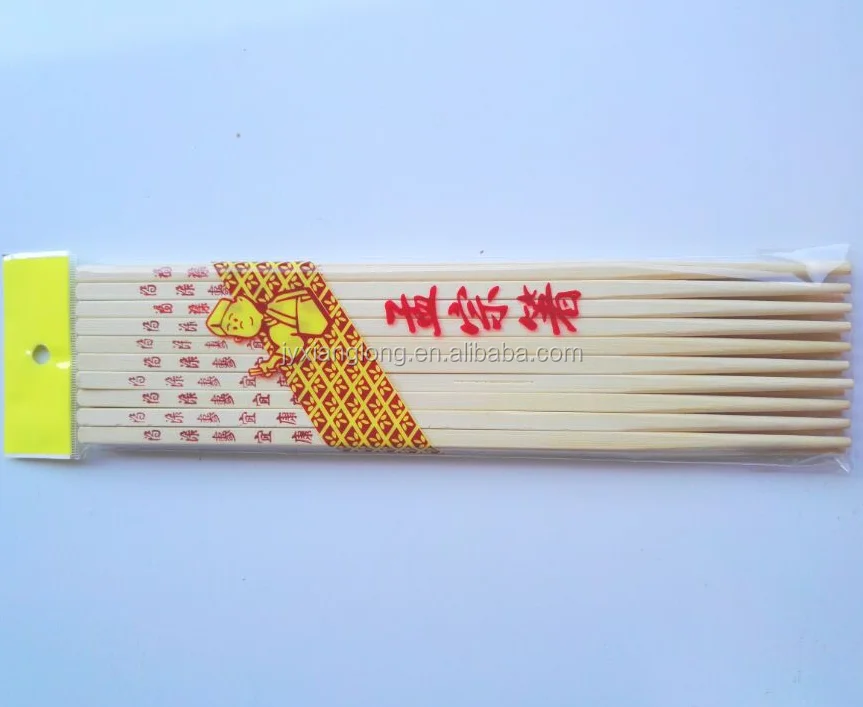 high quality disposable Chinese bamboo chopsticks with texts