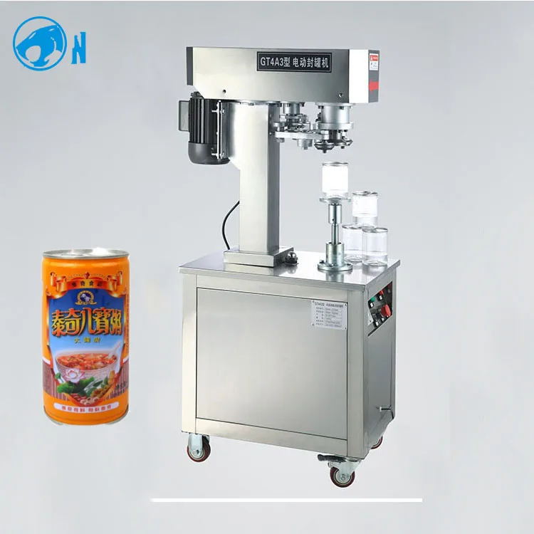 New Semi-Automatic Electric Non-rotating Can Sealing Machine Aluminum Tin Can Seamer for Various Material