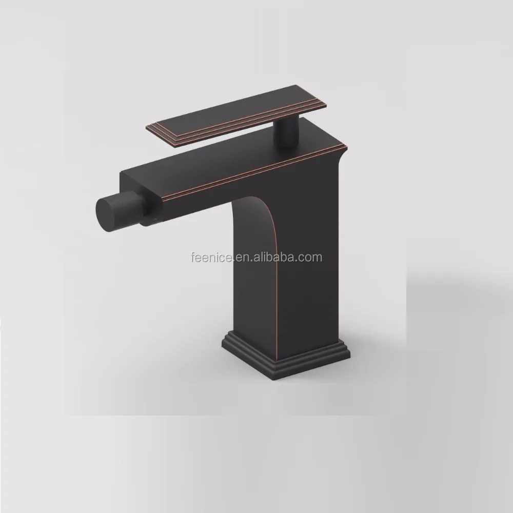 Modern Sanitary Hot/Cold Water Mixer Deck Mounted Bathroom Washing Basin ORB Faucet Single Lever Metallic Taps