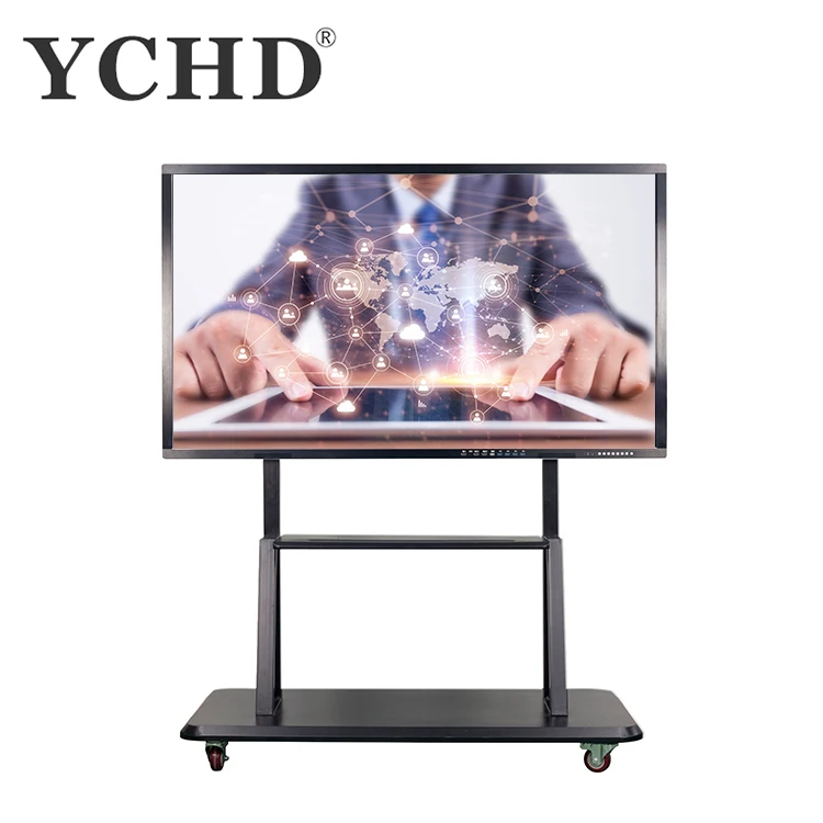 65 дюймовый ИК сенсорный экран led все в одном 4k интерактивная доска для школьного