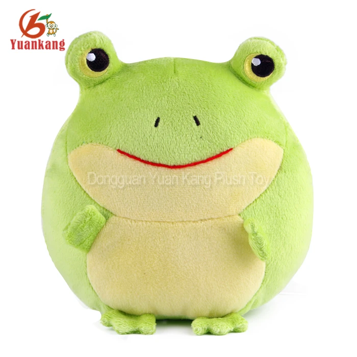 Ball Shape Soft Comfortable Green Plush Toy Soft Toys Frog For Claw Machine