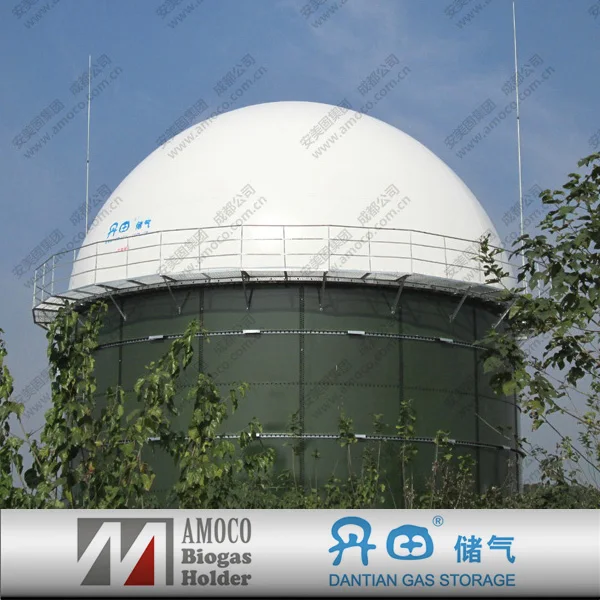 AMOCO Popular Anaerobic Digester, Enamel Steel Tank for Biogas Plant