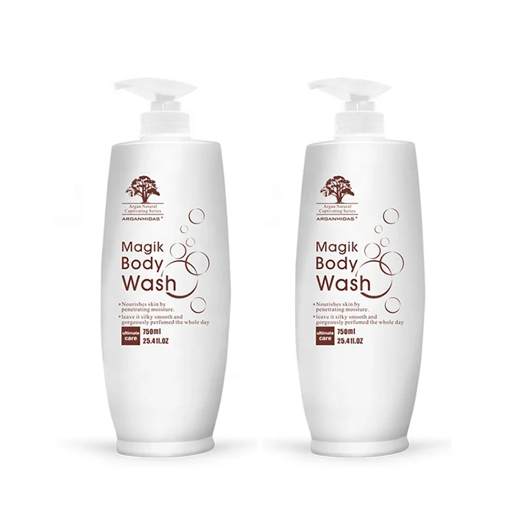 Organic Oil Free Body Wash Gentle Whitening Shower Gel For Sensitive Skin