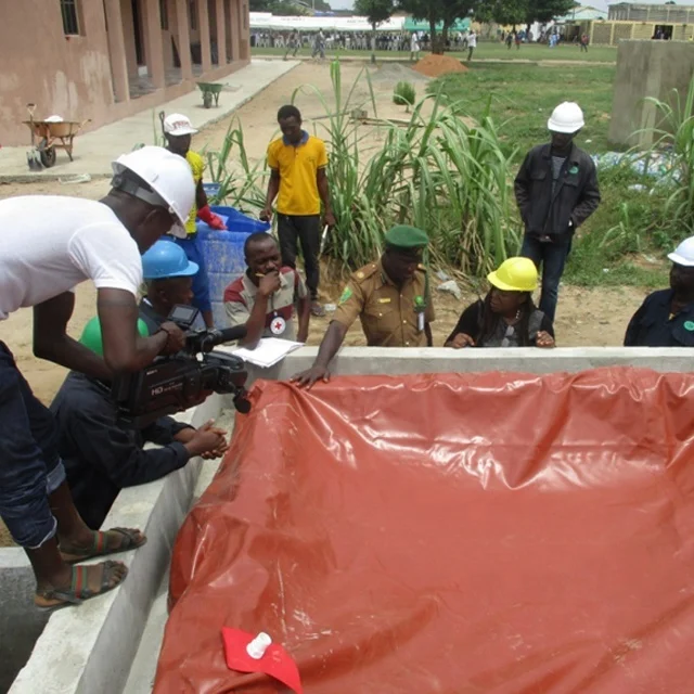 Biogas plant for waste