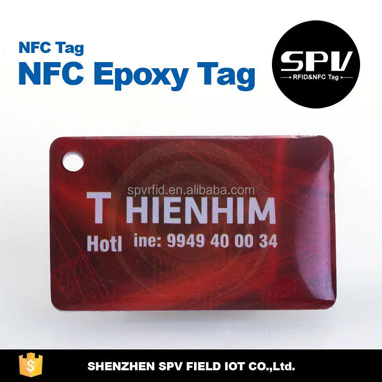 Пригодный для печатания тэг HF NFC Epoxy читает коды QR и URL