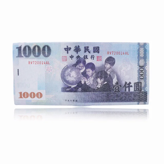 Short novelty style banknotes money bag printed purse coin bag