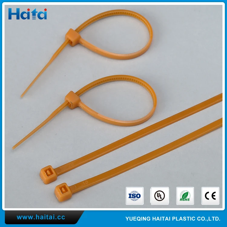 Haitai Дешевые 100 Шт. Новый Тип Самоторможение Нейлон 66 Кабельные Стяжки Для Кабелей