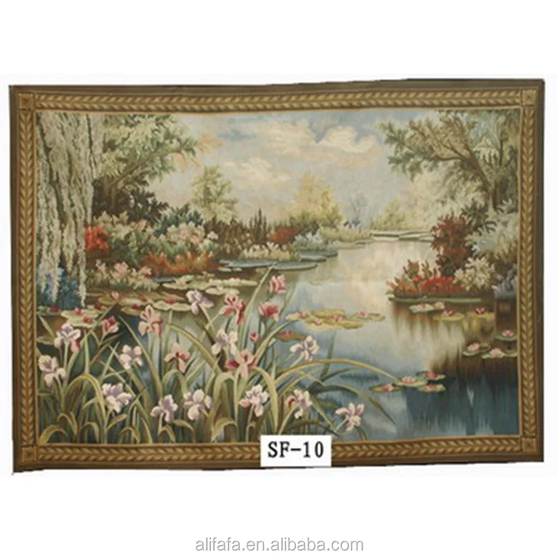 aubusson tapestry rug, flat woven, 100% New Zealand wool