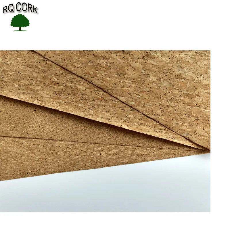 RQ CORK Low Price PU Leather Cork Fabric Cork Granule Stock