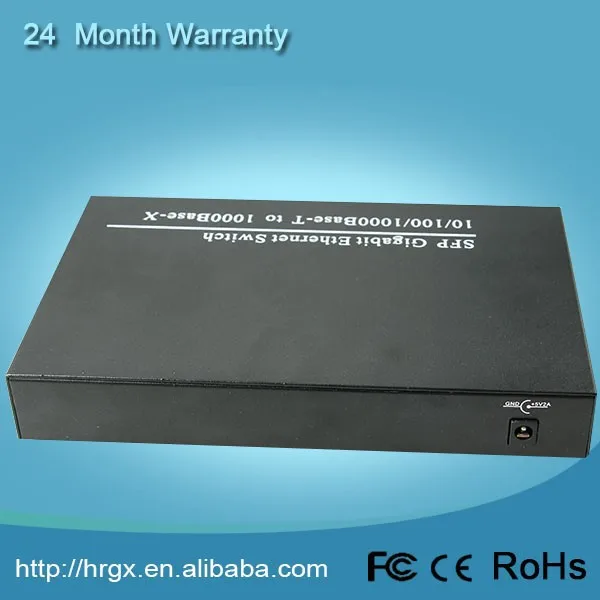 Gigabit media converter 1g/10g sfp switch LC with 3km-120km transmission