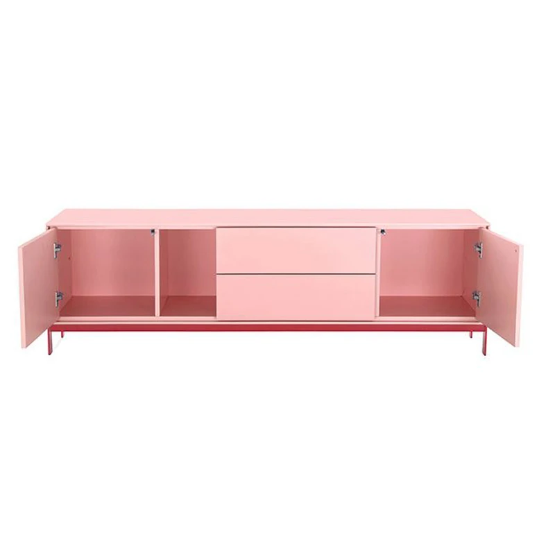 Latest Designs Living Room Furniture LED Light TV Stand TV Table melamine Material Television Stand