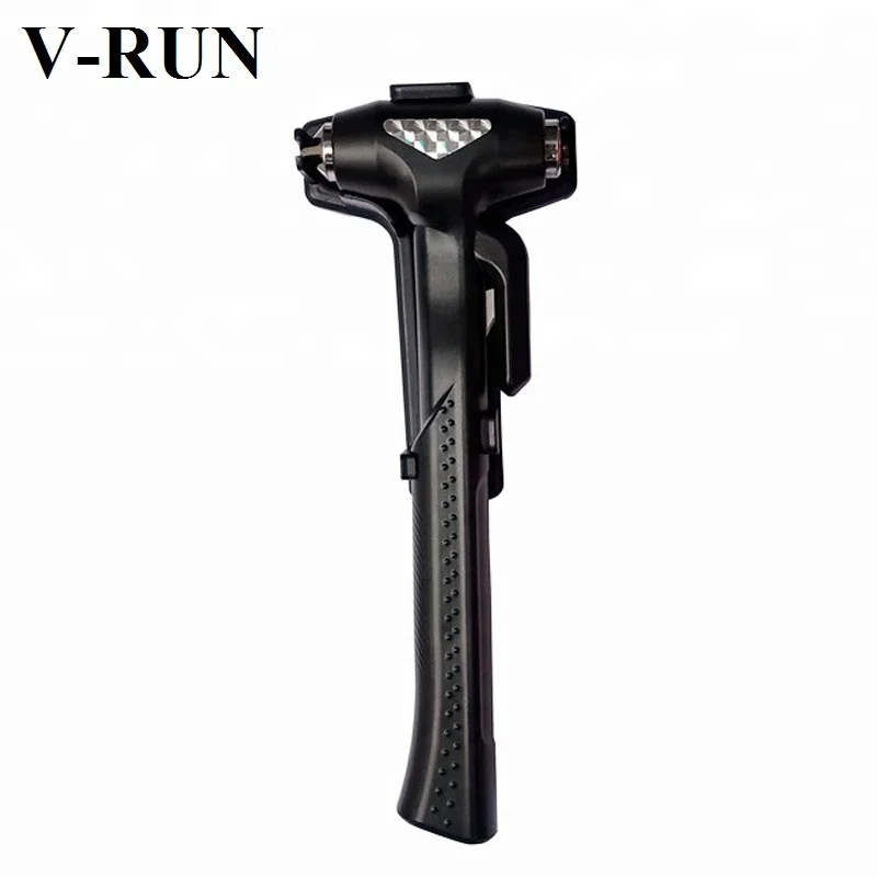Seatbelt Cutter Window Breaker Car Safety Hammer with Long Handle