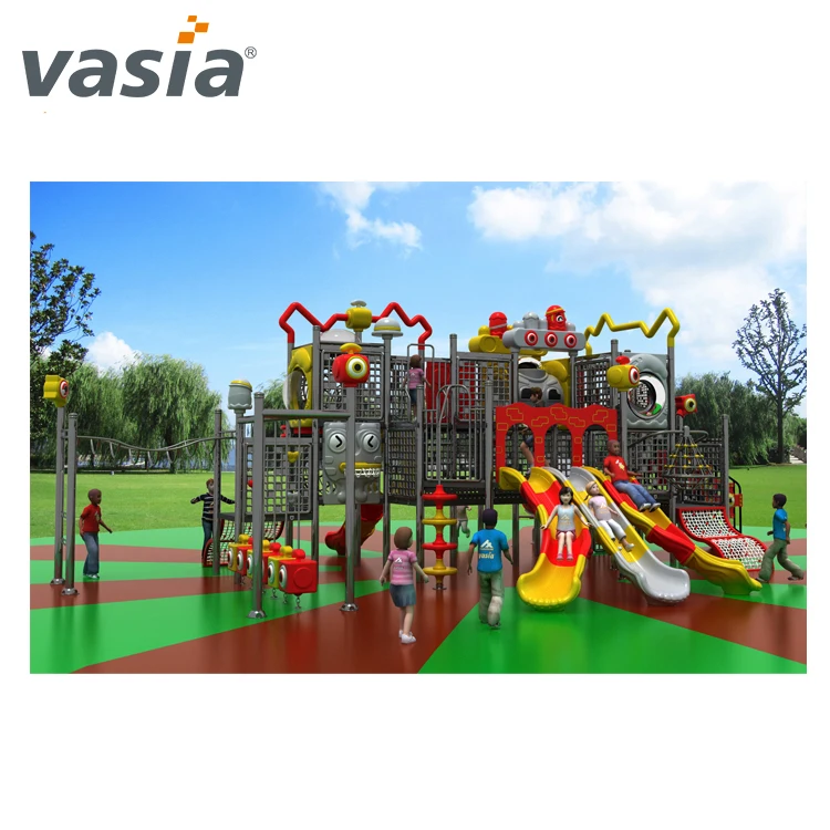 Used school  children outdoor Plastic Slide playground equipment for sale