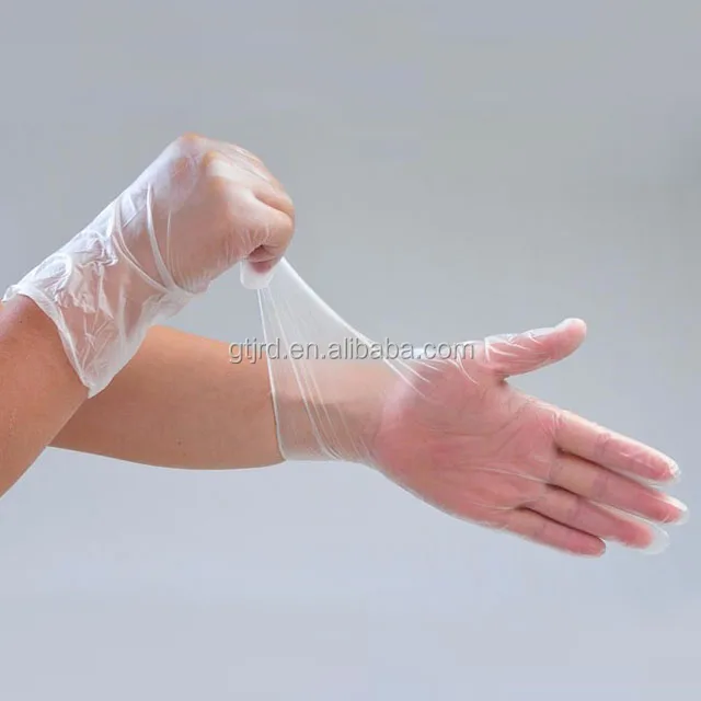 Disposable Oil Resistant PVC Vinyl Gloves Eaxmination gloves food-grade gloves