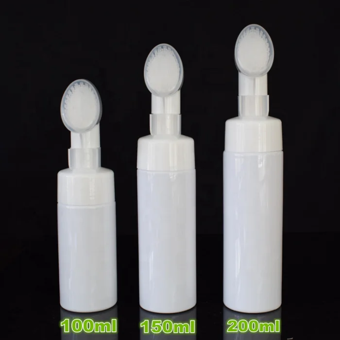 pet facial cleanser foam bottle mousse bottle Cleansing brush bottle from factory 100ml 120mnl 150ml 180ml 200ml