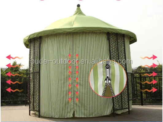 350CM Large Outdoor Gazebo With Sidewall Waterproof Curtain Screen Tent Gazebo Tents
