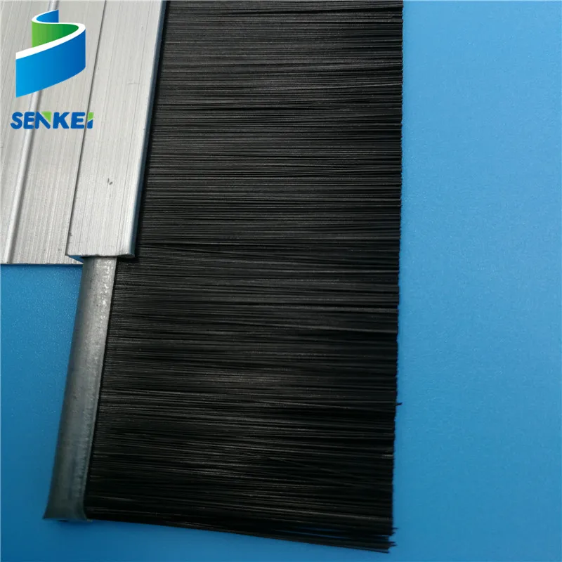 
Factory Wholesale Export To Qatar Self Adhesive Rubber Sheet Aluminum Alloy Brush Door Window Sealing Brush Strip PVC Brush 