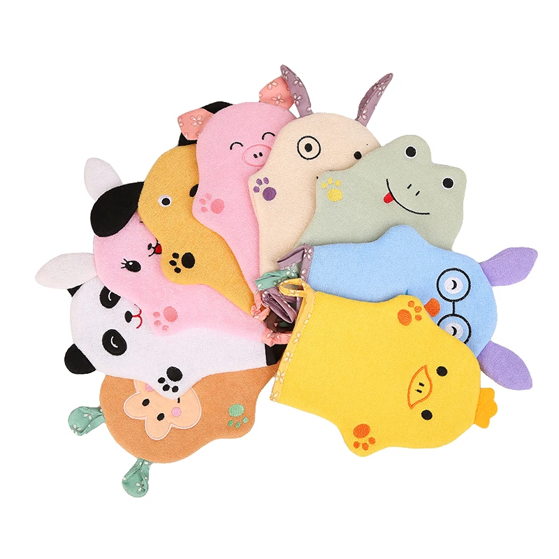 Wholesale Children Kids Babies Carton Bath Gloves Cotton Gloves