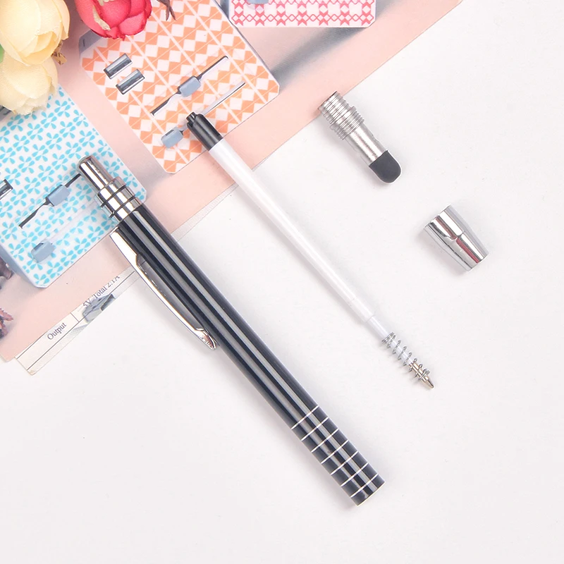 Promotional cheap aluminum metal ball pen with touch phone screen stylus ballpoint pen
