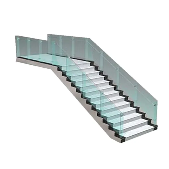 Interior Frameless Design Indoor Glass Stair Railing  Price
