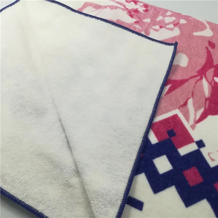 
hot sale 100% cotton outdoor gym digital printing sports towel 